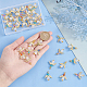 HOBBIESAY 40Pcs Acrylic Angel Charms 25x20mm Dangle Wing Pendant Transparent Acrylic Alloy Synthetic Crackle Quartz Pendants for Jewelry Making Necklace Earrings Findings FIND-HY0001-40-3