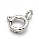 304 Stainless Steel Spring Ring Clasps STAS-N076-01B-1