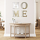CREATCABIN 4Pcs Home Sign Letters 3D Acrylic Mirror Wall Decor Stickers Wall Art Family Wall Decals Decor Self Adhesive Removable Eco-Friendly for Home Living Room Bedroom Decoration Brown Color DIY-WH0282-22C-5