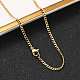Ожерелья-цепочки в стиле унисекс в стиле кэжуал из нержавеющей стали 304 STAS-O037-16G-1