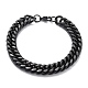 304 Stainless Steel Cuban Link Chain Bracelets STAS-A028-B064EB-1