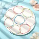 8pcs ensemble de bracelets extensibles en perles de verre de 8 couleurs BJEW-JB09470-2