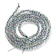 Electroplate Glass Beads Strands X-EGLA-I013-2mm-HP01-2