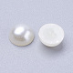 Halbrundacryl imitiert Perle flache Rückseite Cabochons X-OACR-H001-6-2
