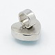 304 Stainless Steel Heart and Square Slide Charms STAS-I023-03M-3