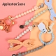 Elephant Silicone Baby Pacifier Holder Chains SIL-P004-C02-2
