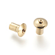 Brass Ear Nuts KK-T014-55G-2
