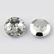 Botones redondos planos del diamante artificial de acrílico de Taiwán de 2-agujero BUTT-F015-27mm-02-2