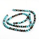 Assembled Bronzites and Synthetic Turquoise Beads Strands G-F250-01-6mm-2