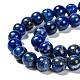 Chapelets de perle en lapis-lazuli naturel G-G953-01-8mm-3