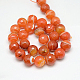 Natural Striped Agate/Banded Agate Beads Strands G-G581-6mm-10-2