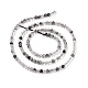 Natural Black Rutilated Quartz Beads Strands G-C009-C01-3