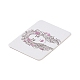 Cartes d'affichage de bijoux en papier rectangle pour une paire de boucles d'oreilles CDIS-C004-06B-3