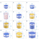 Benecreat 16 Packung 35 ml leeres klares Plastikperlen-Vorratsgefäßglas mit abgerundeten Schraubdeckeln für Perlen CON-BC0004-22B-43x40-3