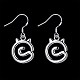 Boucles d'oreilles avec pendentif en laiton EJEW-BB26482-6