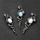 Большие подвески из натурального и синтетического смешанного драгоценного камня G-B033-06AS-3