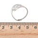 Кольца из нержавеющей стали 304 для женщин RJEW-A079-08A-P-5
