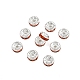 Латунь марки А горный хрусталь Spacer бисер RB-A014-Z6mm-20S-5