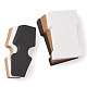 厚紙は紙のディスプレイハンギングカードとヘアクリップディスプレイカードの上に折りたたむ  ミックスカラー  120個/セット CDIS-TA0001-09-3
