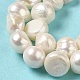 Hebras de perlas de agua dulce cultivadas naturales PEAR-E017-13-4