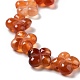 Chapelets de perles rouges en agate naturelle G-P520-A06-01-4