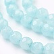 Chapelets de perles en jade de malaisie naturelle G-K288-4mm-01-3