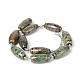 Brins de perles dzi à 3 œil de style tibétain G-O058-01-2