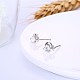 Exquisite 925 Sterling Silver Cubic Zirconia Stud Earrings EJEW-BB20060-5