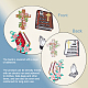 Тема религии компьютеризированная вышивка ткань утюг на заплатах PATC-WH0010-20-4