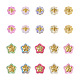 Cheriswelry 60шт 10 стиля прозрачные стеклянные бусины LAMP-CW0001-04-2