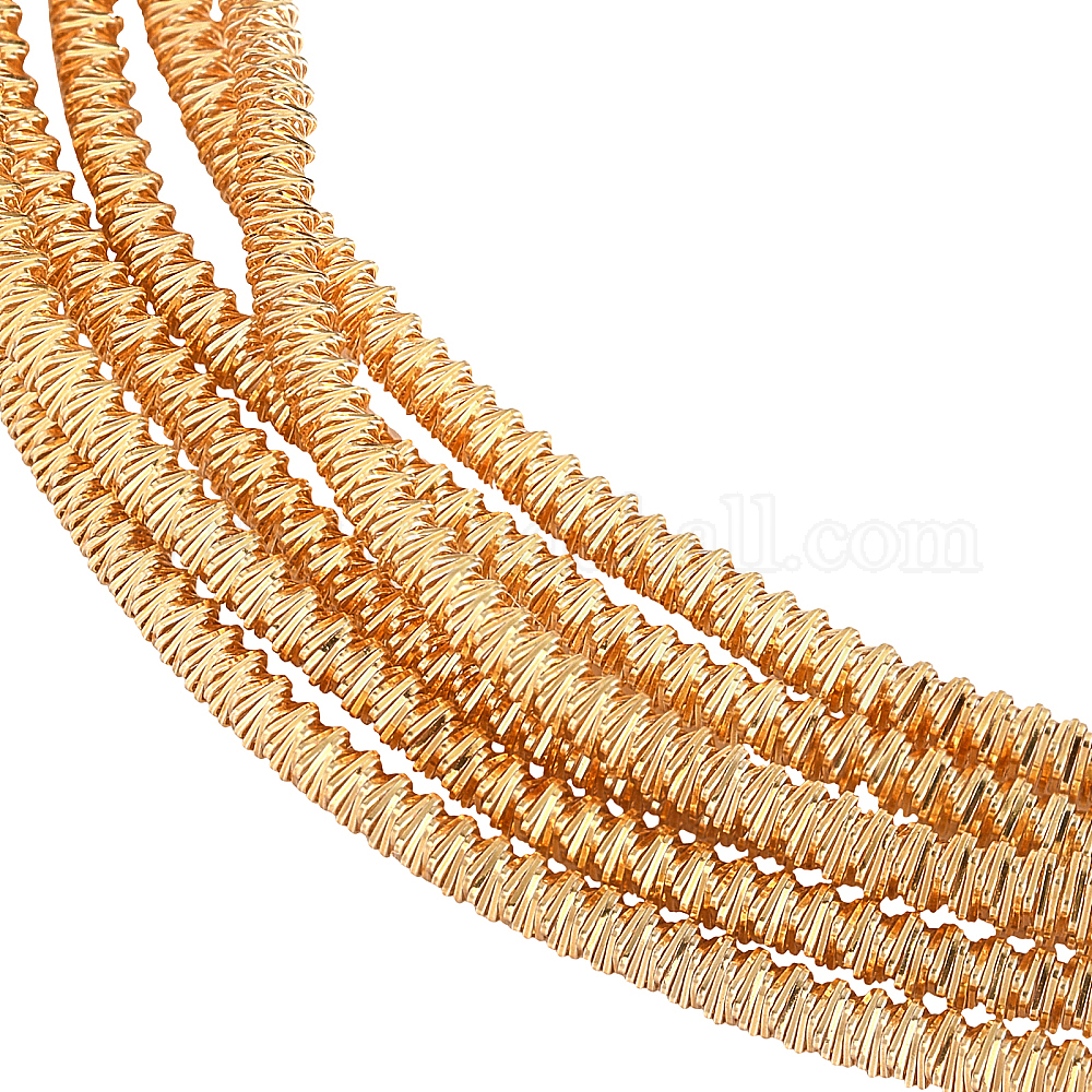 Shop BENECREAT 1mm French Bullion Wire Gold Hard Spiral Copper French
