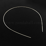 Hair Accessories Iron Hair Band Findings, Platinum, 120~125mm