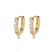 Латунные серьги-обручи ZIRC-Q022-033G-NF