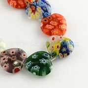 Стеклянные бусины millefiori в форме сердца  LK-R004-28