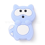 Силиконовые бусины из енота SIL-WH0002-84A