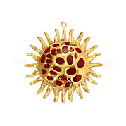 Большие эмалевые подвески из нержавеющей стали 304 STAS-OY004-74G