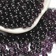 Стеклянные бусины прозрачных цветов SEED-C001-02A-13