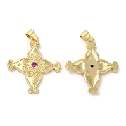 Латунные микро проложить кубического циркония подвески KK-M246-43G