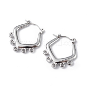 Серьги-кольца из нержавеющей стали 304 EJEW-I284-18P