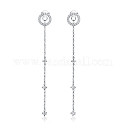 925 серьги-гвоздики с кисточками из стерлингового серебра CI0831-2