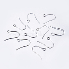 304 Stainless Steel Earring Hooks STAS-P162-13P-A