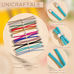 12шт. Набор для изготовления браслета из витого нейлонового шнура 12 цветов MAK-UN0001-58B
