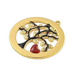 Colgantes de rhinestone de acero inoxidable 304 con revestimiento iónico (IP)&nbsp;STAS-U007-03B-G
