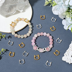 90 шт. рамка из 3-х цветных бусин в тибетском стиле&nbsp;FIND-SC0017-80