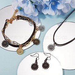 80 шт. 4 цвета подвески из сплава в тибетском стиле&nbsp;FIND-SZ0001-84