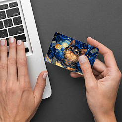 Пластиковые водонепроницаемые наклейки для карточек STIC-WH0032-023