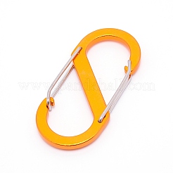 Брелок-карабин с замком из платинового алюминиевого сплава&nbsp;PALLOY-WH0082-24F