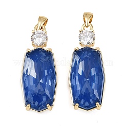 Латунные микро проложить кубического циркония подвески KK-B150-30G-03