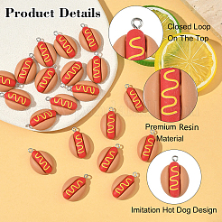 Подвески из непрозрачной смолы 20 шт.&nbsp;RESI-YW0005-06