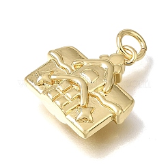 Messing Anhänger & Charms&nbsp;KK-CBAEEA8-18G
